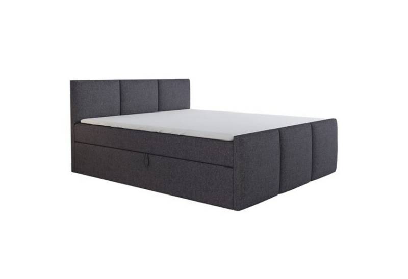 A&J MöbelLand GmbH Boxspringbett RON mit 2 Bettkästen und Topper. (Boxspringbett mit Bettkasten und gepolstertem Kopfteil. Inclusive Topper !, TOP ANGEBOT), Länge 216 cm Höhe 106 cm von A&J MöbelLand GmbH