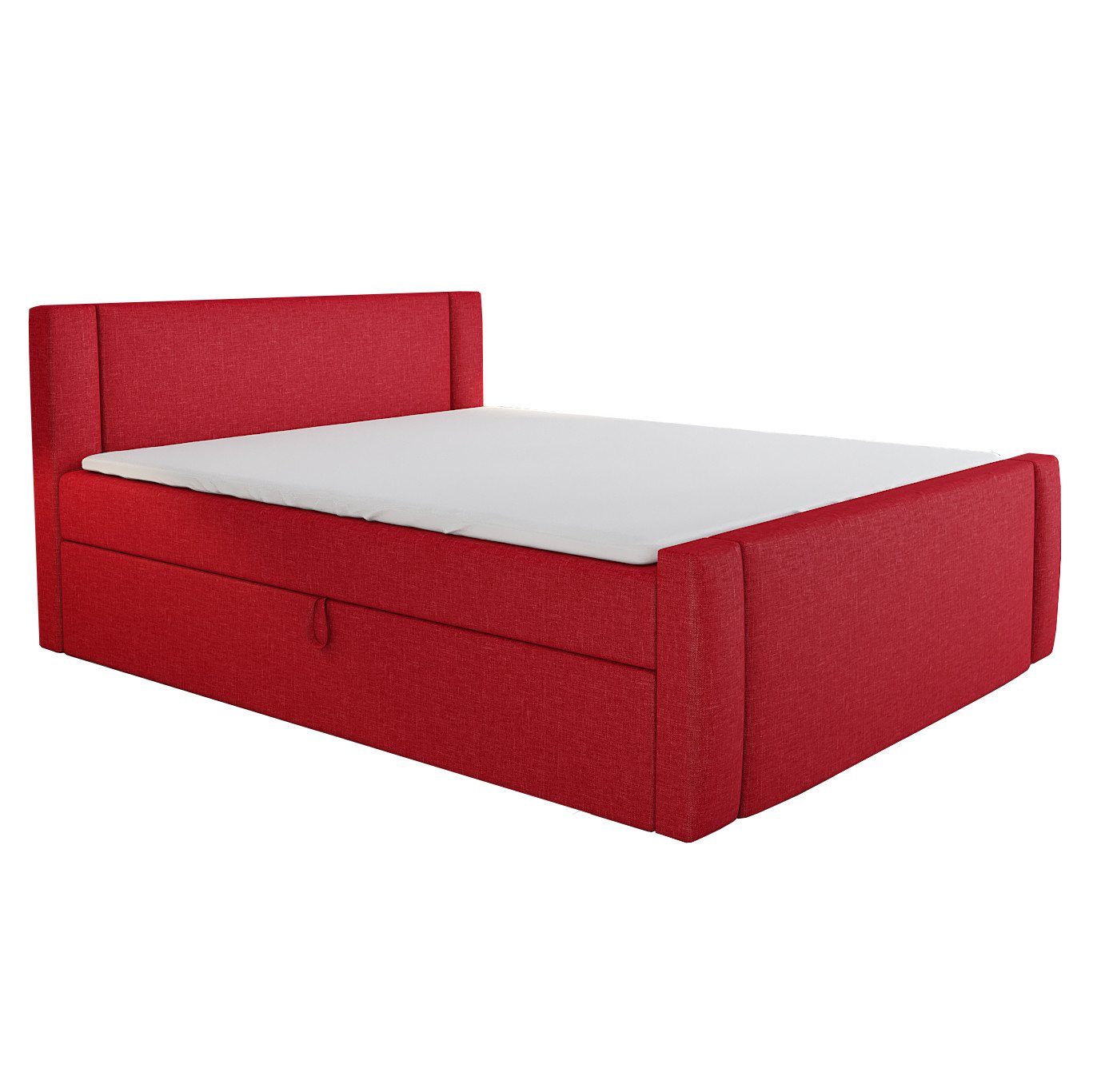A&J MöbelLand GmbH Boxspringbett SKULI mit Bettkasten, Topper und gepolstertem Kopfteil. (Boxspringbett mit Bettkasten und gepolstertem Kopfteil. Inclusive Topper !, TOP ANGEBOT), Länge 216 cm Höhe 106 cm von A&J MöbelLand GmbH
