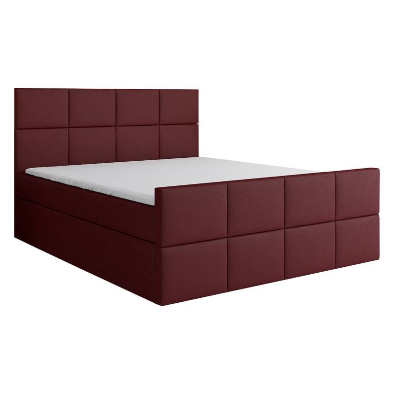 A&J MöbelLand GmbH Boxspringbett TOKI mit 2 Bettkästen, Bonell-Matratze und Topper. (Boxspringbett mit Bettkasten und gepolstertem Kopfteil. Inclusive Topper !, TOP ANGEBOT), Länge 216 cm Höhe 106 cm von A&J MöbelLand GmbH