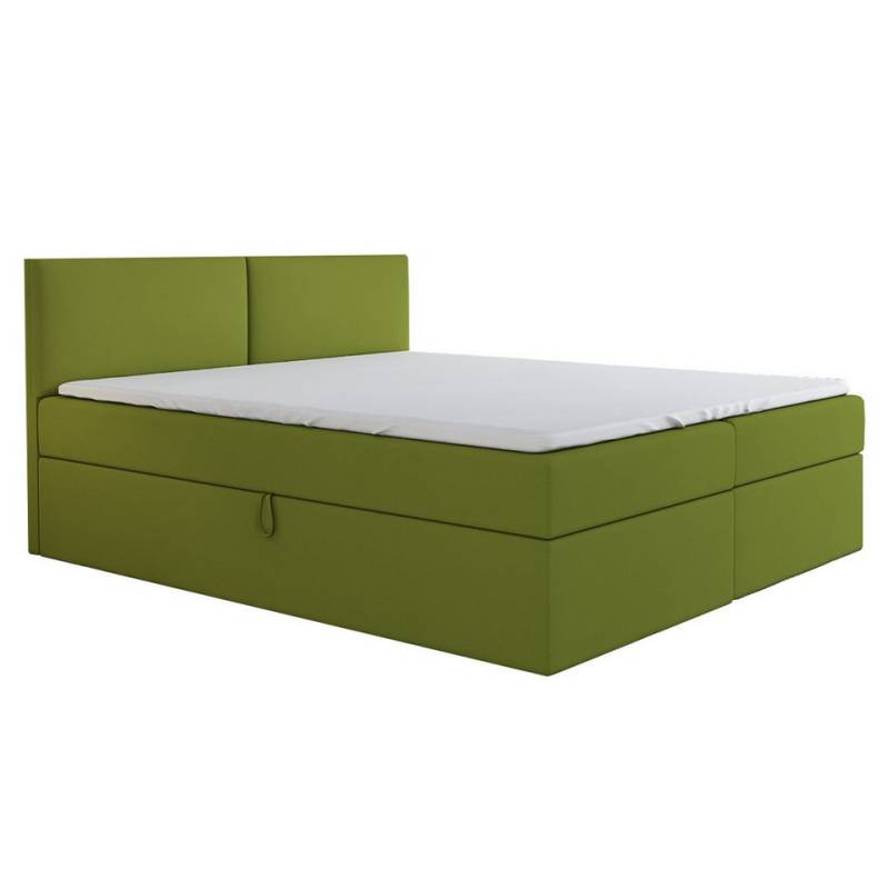 A&J MöbelLand GmbH Boxspringbett UNN mit Bettkasten, Topper und gepolstertem Kopfteil. (Boxspringbett mit Bettkasten und gepolstertem Kopfteil. Inclusiv Topper !, TOP ANGEBOT), Länge 208 Höhe 106 cm von A&J MöbelLand GmbH