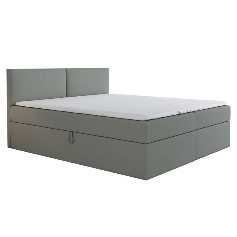 A&J MöbelLand GmbH Boxspringbett UNN mit Bettkasten, Topper und gepolstertem Kopfteil. (Boxspringbett mit Bettkasten und gepolstertem Kopfteil. Inclusiv Topper !, TOP ANGEBOT), Länge 208 Höhe 106 cm von A&J MöbelLand GmbH