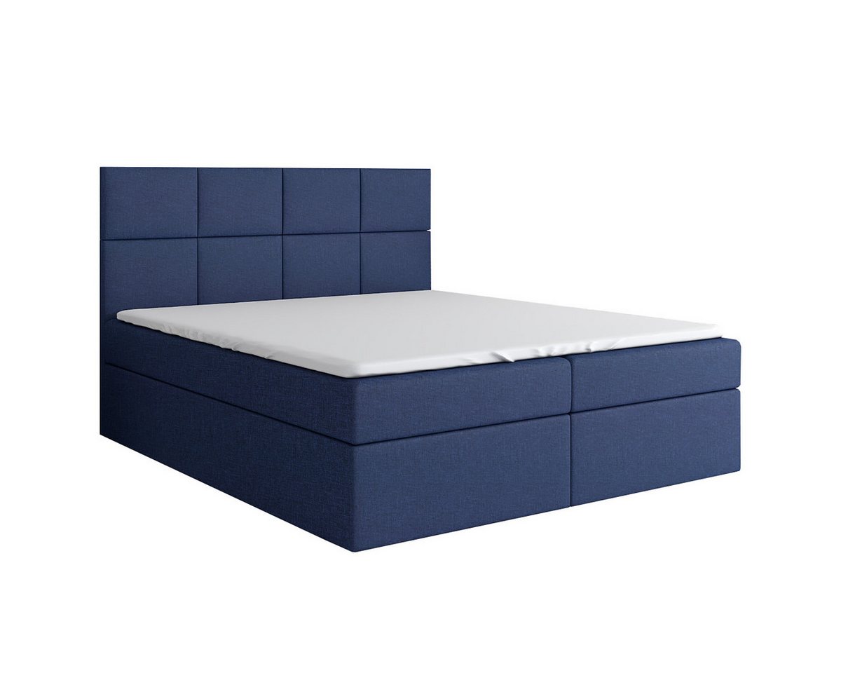 A&J MöbelLand GmbH Boxspringbett VAR mit 2 Bettkästen, Bonell-Matratze und Topper. (Boxspringbett mit Bettkasten und gepolstertem Kopfteil. Inclusiv Topper !, TOP ANGEBOT), Länge 208cm Höhe 106 cm A&J MöbelLand GmbH Boxspringbett VAR mit 2 Bettkästen, Bonell-Matratze und Topper. (Boxspringbett mit Bettkasten und gepolstertem Kopfteil. Inclusiv Topper !, TOP ANGEBOT), Länge 208cm Höhe 106 cm von A&J MöbelLand GmbH