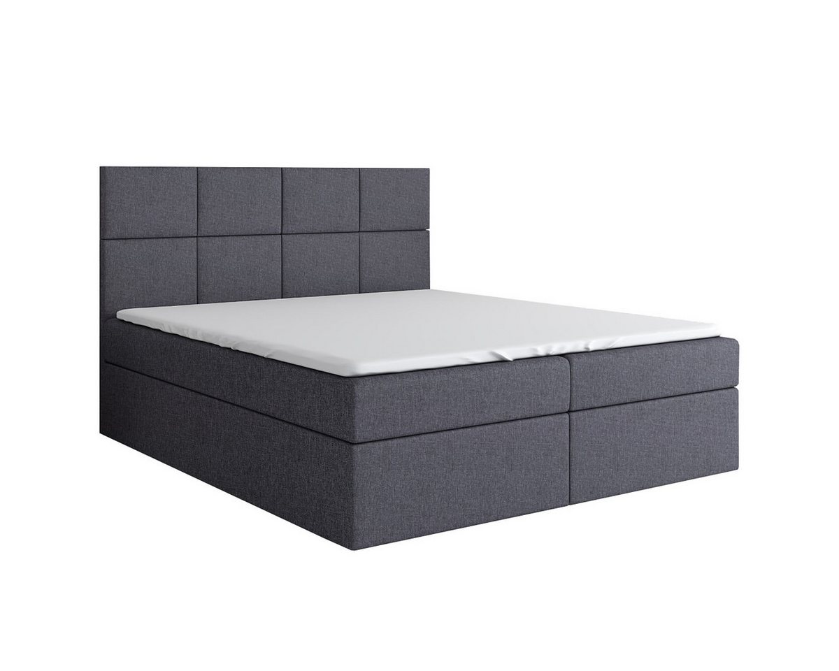 A&J MöbelLand GmbH Boxspringbett VAR mit 2 Bettkästen, Bonell-Matratze und Topper. (Boxspringbett mit Bettkasten und gepolstertem Kopfteil. Inclusiv Topper !, TOP ANGEBOT), Länge 208cm Höhe 106 cm A&J MöbelLand GmbH Boxspringbett VAR mit 2 Bettkästen, Bonell-Matratze und Topper. (Boxspringbett mit Bettkasten und gepolstertem Kopfteil. Inclusiv Topper !, TOP ANGEBOT), Länge 208cm Höhe 106 cm von A&J MöbelLand GmbH