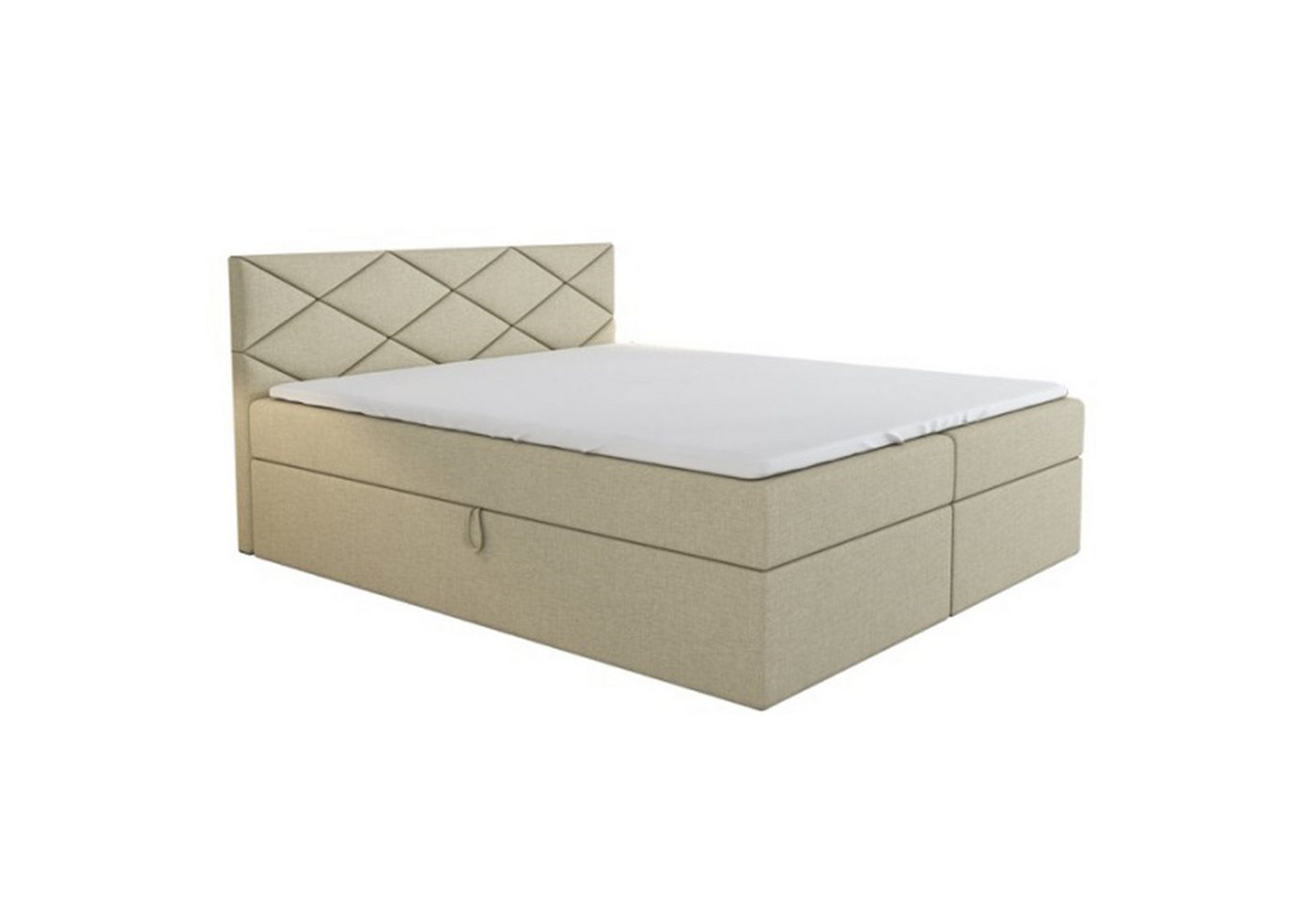 A&J MöbelLand GmbH Boxspringbett XAVI mit 2 Bettkästen und Topper. (Boxspringbett mit Bettkasten und gepolstertem Kopfteil. Inclusive Topper – nur jetzt erhältlich!, TOP ANGEBOT), Länge 208 cm Höhe 106 cm A&J MöbelLand GmbH Boxspringbett XAVI mit 2 Bettkästen und Topper. (Boxspringbett mit Bettkasten und gepolstertem Kopfteil. Inclusive Topper – nur jetzt erhältlich!, TOP ANGEBOT), Länge 208 cm Höhe 106 cm von A&J MöbelLand GmbH