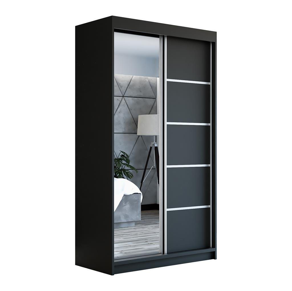 A&J MöbelLand GmbH Schwebetürenschrank GAPI mit Spiegel (TOP ANGEBOT! Geräumiger Schrank mit viel Stauraum:6 Regalen und 1 Kleiderstange – -ideal zur Aufbewahrung von Kleidung und Accessoires. TOP PRODUKT! Farbe und Größe (120 cm, 160 cm, 180 cm) zur Auswahl -wählen Sie das ideale Modell für Ihr Schlafzimmer!, Kleiderschrank mit Regalen) Breite: 120 cm, 160 cm, 180 cm, Höhe: 215 cm, Tiefe: 59,5 cm A&J MöbelLand GmbH Schwebetürenschrank GAPI mit Spiegel (TOP ANGEBOT! Geräumiger Schrank mit viel Stauraum:6 Regalen und 1 Kleiderstange – -ideal zur Aufbewahrung von Kleidung und Accessoires. TOP PRODUKT! Farbe und Größe (120 cm, 160 cm, 180 cm) zur Auswahl -wählen Sie das ideale Modell für Ihr Schlafzimmer!, Kleiderschrank mit Regalen) Breite: 120 cm, 160 cm, 180 cm, Höhe: 215 cm, Tiefe: 59,5 cm von A&J MöbelLand GmbH