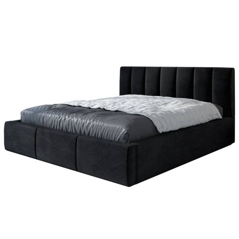 A&J MöbelLand GmbH Polsterbett IGI-OM mit Bettkasten und Lattenrost (Bett mit Kopfteil. Lattenrost und Bettkasten Inclusive! Viele Varianten zur Auswahl – wählen Sie Größe und Farbe!, TOP ANGEBOT), Länge: 210 cm Höhe Kopfteil: 95 cm von A&J MöbelLand GmbH