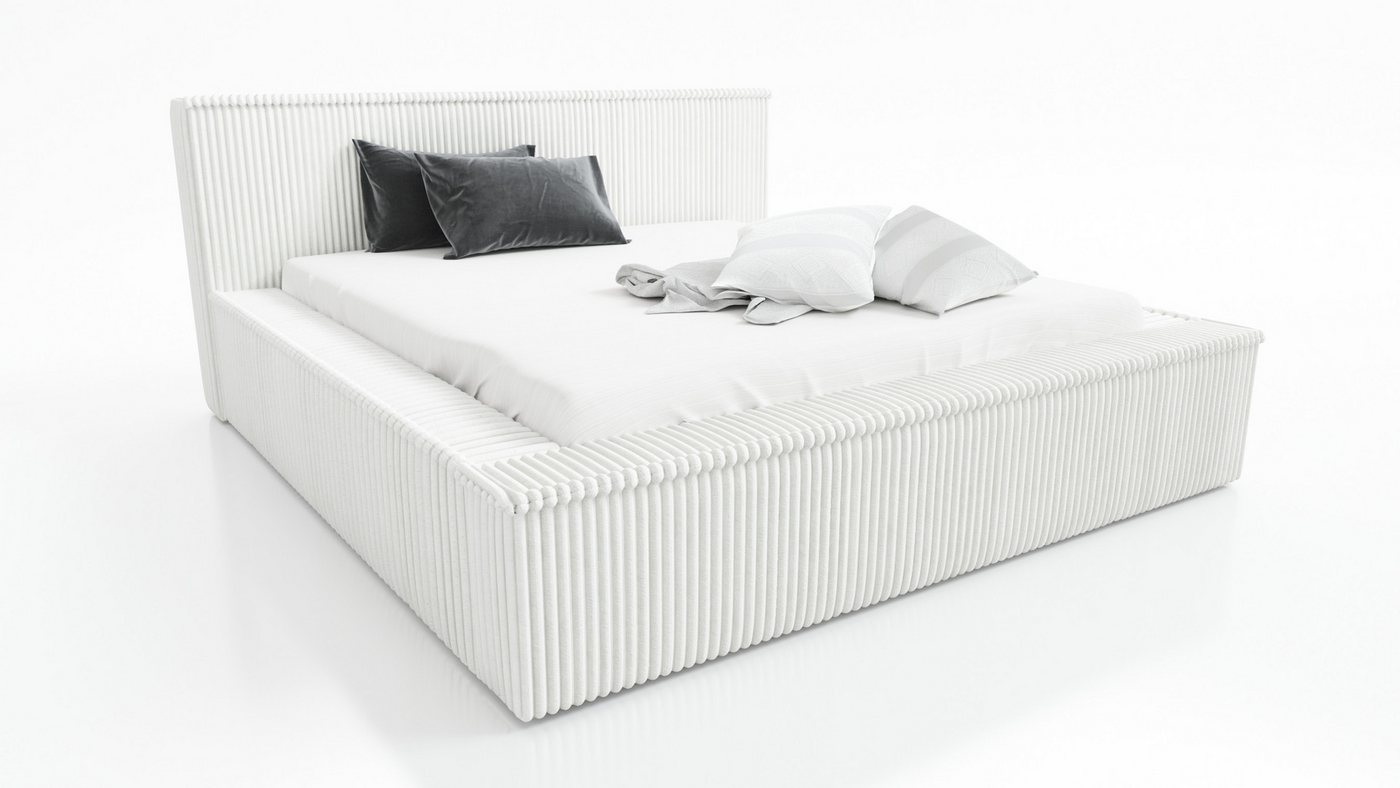 A&J MöbelLand GmbH Polsterbett RIO mit Lattenrost und Bettkasten. (Bett mit Kopfteil. Lattenrost und Bettkasten .Viele Varianten zur Auswahl – wählen Sie Größe und Farbe!, TOP ANGEBOT), Länge: 220 cm Höhe Kopfteil: 100 cm A&J MöbelLand GmbH Polsterbett RIO mit Lattenrost und Bettkasten. (Bett mit Kopfteil. Lattenrost und Bettkasten .Viele Varianten zur Auswahl – wählen Sie Größe und Farbe!, TOP ANGEBOT), Länge: 220 cm Höhe Kopfteil: 100 cm von A&J MöbelLand GmbH