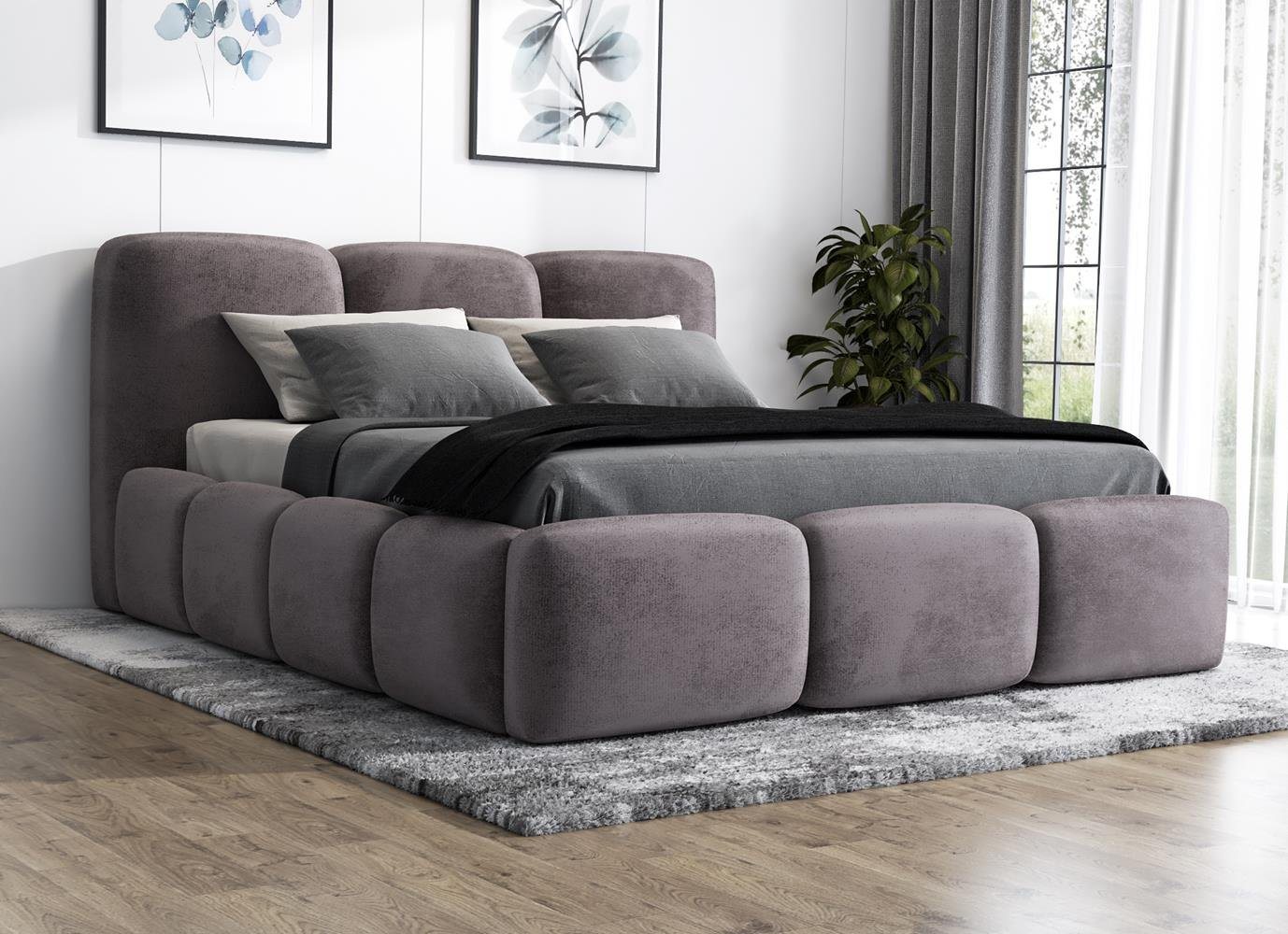 A&J MöbelLand GmbH Polsterbett STARK mit Matratze, Lattenrost und Bettkasten. (Bett mit Kopfteil. Matratze und Lattenrost Inclusive! Bettkasten mit großem Stauraum. Viele Varianten zur Auswahl – wählen Sie Größe und Farbe!, TOP ANGEBOT), Länge: 220 cm Höhe Kopfteil: 100 cm A&J MöbelLand GmbH Polsterbett STARK mit Matratze, Lattenrost und Bettkasten. (Bett mit Kopfteil. Matratze und Lattenrost Inclusive! Bettkasten mit großem Stauraum. Viele Varianten zur Auswahl – wählen Sie Größe und Farbe!, TOP ANGEBOT), Länge: 220 cm Höhe Kopfteil: 100 cm von A&J MöbelLand GmbH