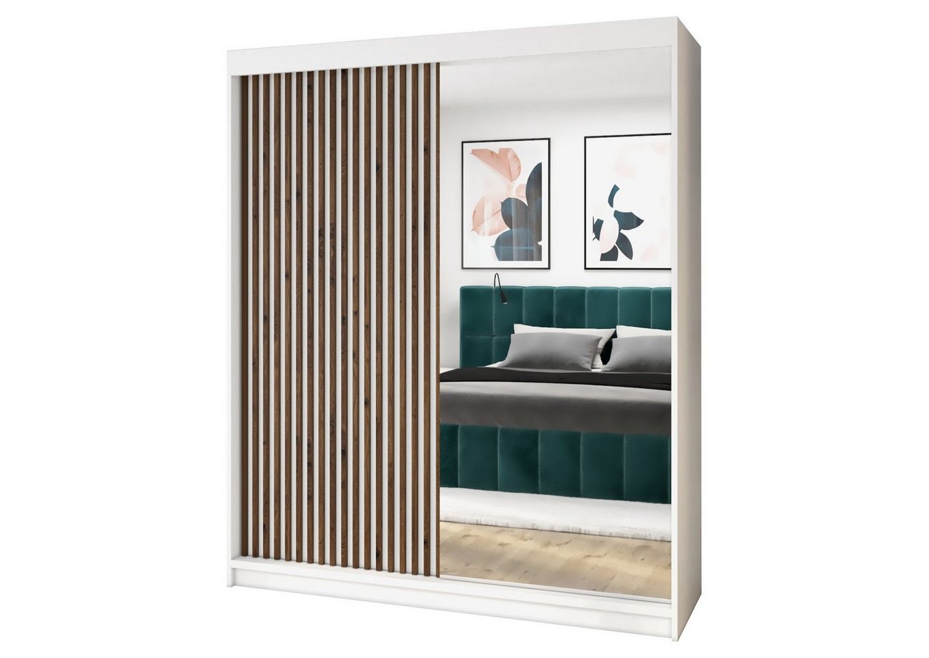 A&J MöbelLand GmbH Schiebetürenschrank MITI 2-türig Schrank mit Spiegel (Kostenlose Lieferung –nur für kurze Zeit! TOP ANGEBOT! Geräumiger Schrank mit viel Stauraum:6 Regalen und 1 Kleiderstange – -ideal zur Aufbewahrung von Kleidung und Accessoires. TOP PRODUKT! Farbe und Größe (120 cm, 160 cm, 180 cm) zur Auswahl -wählen Sie das ideale Modell für Ihr Schlafzimmer!, Kleiderschrank mit Regalen) Breite: 120 cm, 160 cm, 180 cm Höhe: 215 cm, Tiefe: 59,5 cm A&J MöbelLand GmbH Schiebetürenschrank MITI 2-türig Schrank mit Spiegel (Kostenlose Lieferung –nur für kurze Zeit! TOP ANGEBOT! Geräumiger Schrank mit viel Stauraum:6 Regalen und 1 Kleiderstange – -ideal zur Aufbewahrung von Kleidung und Accessoires. TOP PRODUKT! Farbe und Größe (120 cm, 160 cm, 180 cm) zur Auswahl -wählen Sie das ideale Modell für Ihr Schlafzimmer!, Kleiderschrank mit Regalen) Breite: 120 cm, 160 cm, 180 cm Höhe: 215 cm, Tiefe: 59,5 cm von A&J MöbelLand GmbH