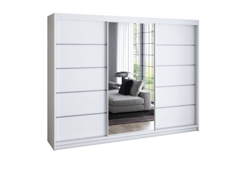 A&J MöbelLand GmbH Schiebetürenschrank VILI 1 mit 4 Schubladen und Spiegel (TOP ANGEBOT! Geräumiger Schrank mit einer Breite von 200 cm und Spiegel, ideal zur Aufbewahrung von Kleidung und Accessoires. 4 Schubladen und viel Stauraum. TOP PRODUKT! Wählen Sie das ideale Modell für Ihr Schlafzimmer!, Inclusive 4 Schubladen) Breite: 200 cm, Höhe: 215 cm, Tiefe: 59,5 cm A&J MöbelLand GmbH Schiebetürenschrank VILI 1 mit 4 Schubladen und Spiegel (TOP ANGEBOT! Geräumiger Schrank mit einer Breite von 200 cm und Spiegel, ideal zur Aufbewahrung von Kleidung und Accessoires. 4 Schubladen und viel Stauraum. TOP PRODUKT! Wählen Sie das ideale Modell für Ihr Schlafzimmer!, Inclusive 4 Schubladen) Breite: 200 cm, Höhe: 215 cm, Tiefe: 59,5 cm von A&J MöbelLand GmbH