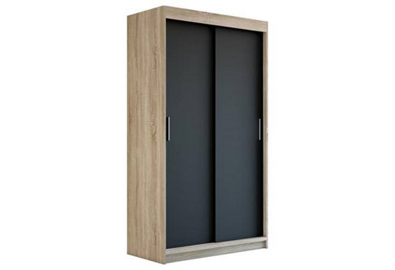 A&J MöbelLand GmbH Schwebetürenschrank PAX 2-türig Schrank (TOP ANGEBOT! Geräumiger Schrank mit viel Stauraum:6 Regalen und 1 Kleiderstange – -ideal zur Aufbewahrung von Kleidung und Accessoires. TOP PRODUKT! Farbe und Größe (120 cm, 160 cm, 180 cm) zur Auswahl -wählen Sie das ideale Modell für Ihr Schlafzimmer!, Kleiderschrank mit Regalen) Breite: 120 cm, 160 cm, 180 cm, Höhe: 215 cm, Tiefe: 59,5 cm von A&J MöbelLand GmbH