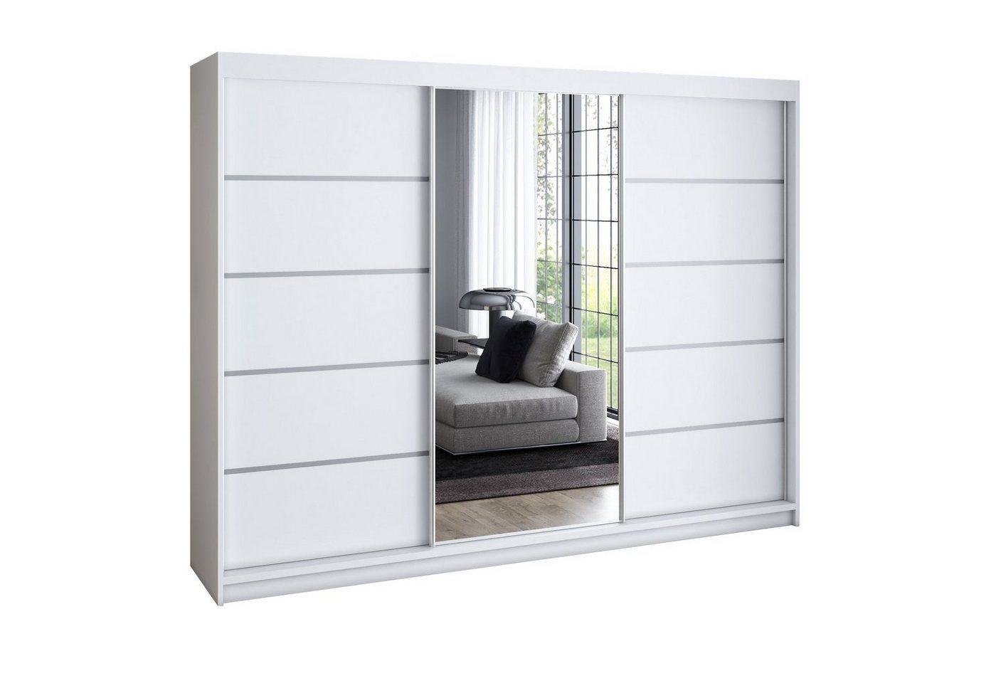 A&J MöbelLand GmbH Schiebetürenschrank VILANO 1 mit 4 Schubladen und Spiegel (TOP ANGEBOT! Geräumiger Schrank mit einer Breite von 200 cm und Spiegel, ideal zur Aufbewahrung von Kleidung und Accessoires. 4 Schubladen und viel Stauraum. TOP PRODUKT! Wählen Sie das ideale Modell für Ihr Schlafzimmer!, Inclusive 4 Schubladen) Breite: 200 cm, Höhe: 215 cm, Tiefe: 59,5 cm A&J MöbelLand GmbH Schiebetürenschrank VILANO 1 mit 4 Schubladen und Spiegel (TOP ANGEBOT! Geräumiger Schrank mit einer Breite von 200 cm und Spiegel, ideal zur Aufbewahrung von Kleidung und Accessoires. 4 Schubladen und viel Stauraum. TOP PRODUKT! Wählen Sie das ideale Modell für Ihr Schlafzimmer!, Inclusive 4 Schubladen) Breite: 200 cm, Höhe: 215 cm, Tiefe: 59,5 cm von A&J MöbelLand GmbH