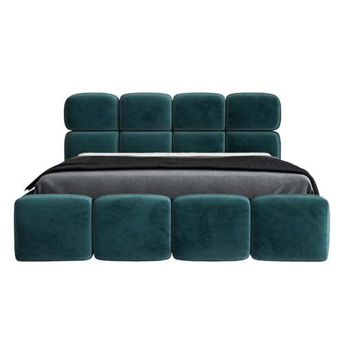A&J MöbelLand Polsterbett 140x200 mit Bettkasten, Lattenrost und Matratze – MONAKO, Bett mit Stauraum in Mintgrün A&J MöbelLand Polsterbett 140x200 mit Bettkasten, Lattenrost und Matratze – MONAKO, Bett mit Stauraum in Mintgrün von A&J MöbelLand