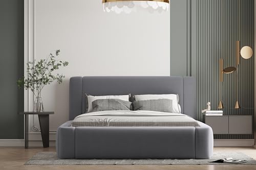 A&J MöbelLand Polsterbett 140x200 mit Bettkasten und Lattenrost – Olaf, Bett mit Matratze und Stauraum in Dunkelgrau A&J MöbelLand Polsterbett 140x200 mit Bettkasten und Lattenrost – Olaf, Bett mit Matratze und Stauraum in Dunkelgrau von A&J MöbelLand