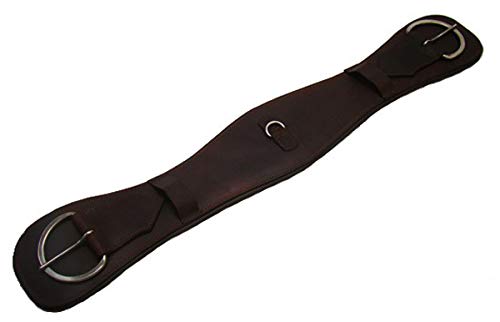 A&M Reitsport Western Sattelgurt aus Leder für baumloser Sattel, Western Sattel Gurt Braun, Größe:70 cm von A&M Reitsport