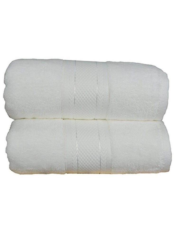 A&R Handtuch 2er Pack Handtücher / Badetücher - aus Bio-Bambus 600 g/m², dick und flauschig, antibakteriell, verschiedene Größen & Farben von A&R