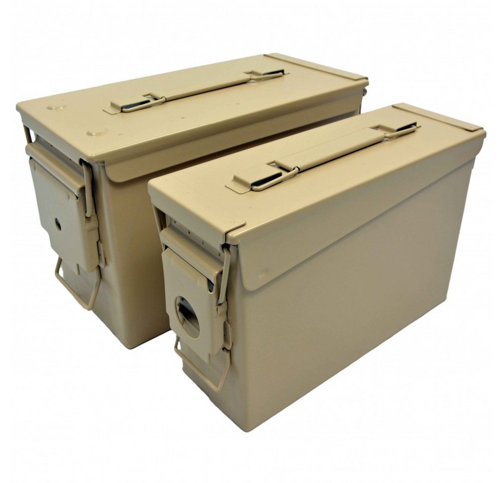 A. Blöchl Aufbewahrungsbox Munitionskisten sandgelb 2er-Set von A. Blöchl. (2er-Set Cal. 30/Cal. 50, 2er-Set Cal. 30/Cal. 50) von A. Blöchl