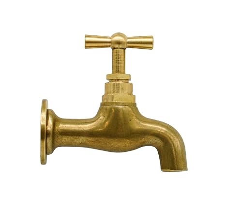 L'ARTISTICA F.LLI PERINCIOLI | Wasserhahn Anschluss 1/2" M, Wasserhahn aus Messing für Säulen- oder Wandbrunnen, 85 x 75 mm von A. F. LLI PERINCIOLI