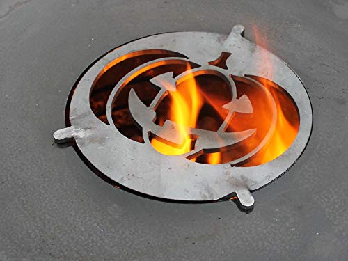A. Weyck Tools Feuerplatte 80 & 100cm Grilleinsatz Halloween Special Plancha Grillrost Grill (Kürbis Einsatz) von A. Weyck Tools