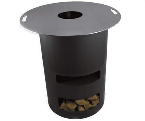 Komplettset – Multifunktionstonne mit Feuerplatte 100cm 6mm #170 – A. Weyck Tools Feuerkorb, Blende & Auflageeisen – Vielseitig als Feuertonne, Grill & Kamin – 6mm Stärke, 20cm Innenloch von A. Weyck Tools