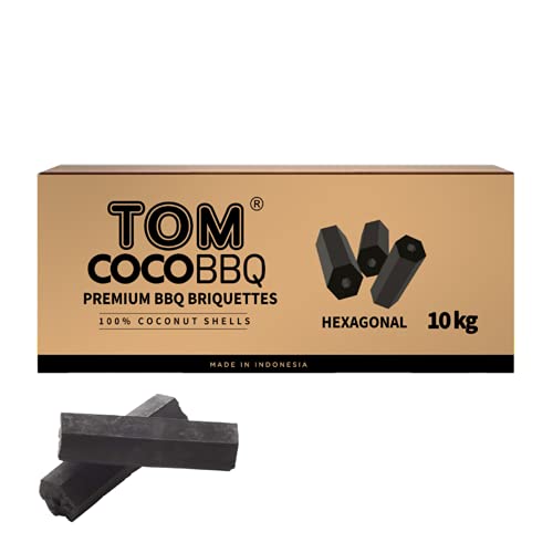 A. Weyck Tools Tom Coco BBQ 10KG Hexagon Premium Grillbriketts aus Kokosnussschalen #548 von A. Weyck Tools