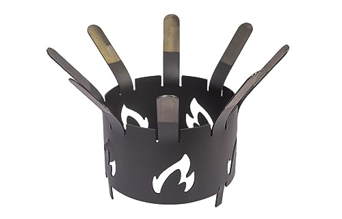 A. Weyck Tools Wok-Aufsatz Flamme 20cm für Feuerplatte + Brötchen-Spieße #26 von A. Weyck Tools