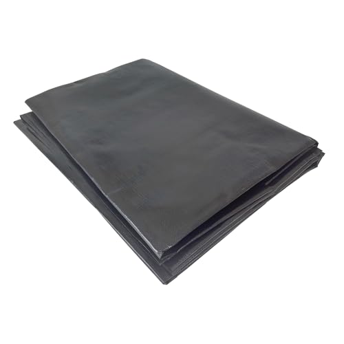A.A Teichfolie 2,1 x 3 m, verstärktes UV-beständiges schwarzes HDPE, 25 mm Äquivalent für Außenteiche, Koi-Fischteiche, Gartenbrunnen, Bachwasserfälle von A.A