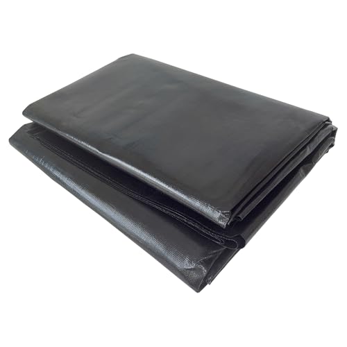 A.A Teichfolie 4 x 6 m, verstärktes UV-beständiges schwarzes HDPE, entspricht 25 mm Außenteichen, Koi-Fischteichen, Gartenbrunnen, Bachwasserfällen von A.A