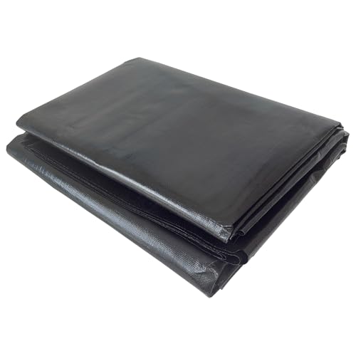 A.A Teichfolie 6,1 x 6,1 m, verstärktes UV-beständiges schwarzes HDPE, 25 mm Äquivalent für Außenteiche, Koi-Fischteiche, Gartenbrunnen, Bachwasserfälle von A.A