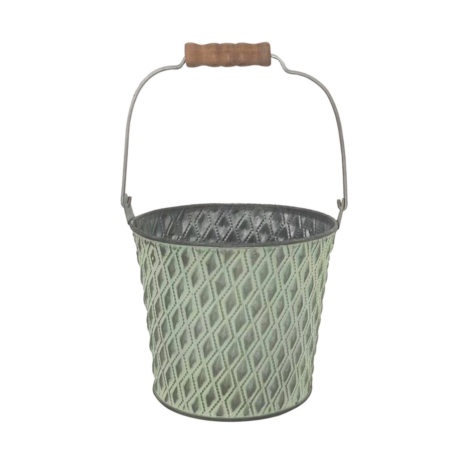 A.H.G. Eimer Verzinkt mit Henkel und Rautenstanzung Grün Ø 15 cm x 13 cm A.H.G. Eimer Verzinkt mit Henkel und Rautenstanzung Grün Ø 15 cm x 13 cm von A.H.G.