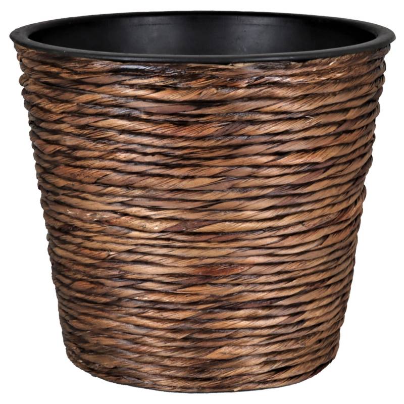 A.H.G. Übertopf mit Wasserhyazinthe Sticking Roll Ø 21 cm x 19 cm Waschbraun von A.H.G.