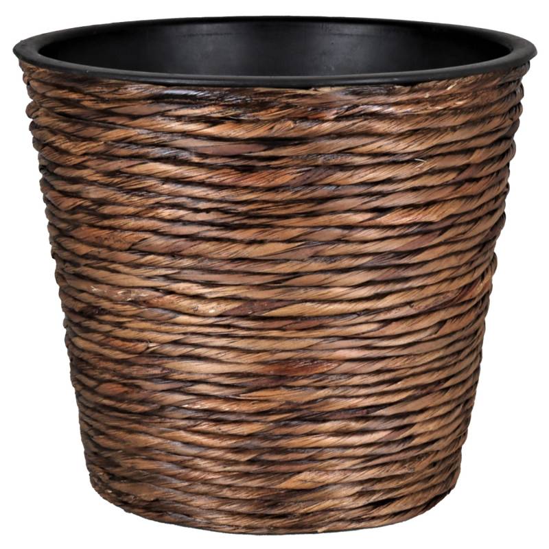 A.H.G. Übertopf mit Wasserhyazinthe Sticking Roll Ø 40 cm x 32 cm Waschbraun von A.H.G.