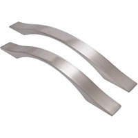 Möbelgriff ba 128mm, Küchengriff Edelstahloptik, Bogengriff modern von LIVINGPOINT24