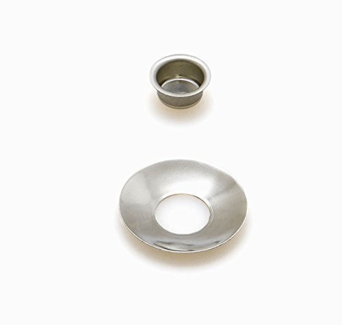 A.J. Wwe - Metallwaren GmbH Tüllen für Pyramidenkerzen Silber mit Tropfenfänger Ø 14mm 4 Stück von A.J. Wwe - Metallwaren GmbH