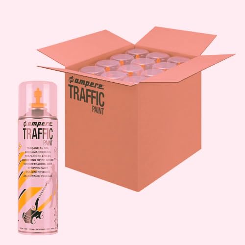 A.M.P.E.R.E. 12 Dosen Bodenmarkierungsfarbe AMPERE TRAFFIC PAINT, Farbe: gelb, Art.-Nr. 630102001 | Bodenmarkierungsfarbe | Straßenmarkierungsfarbe | Markierungsspray A.M.P.E.R.E. 12 Dosen Bodenmarkierungsfarbe AMPERE TRAFFIC PAINT, Farbe: gelb, Art.-Nr. 630102001 | Bodenmarkierungsfarbe | Straßenmarkierungsfarbe | Markierungsspray von A.M.P.E.R.E.