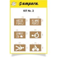 A.M.P.E.R.E. Schablonenset Schablonen KIT Buchstaben und Symbole von A.M.P.E.R.E