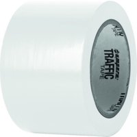 A.M.P.E.R.E. Traffic Tape Standard 0,15 mm Dicke 75mm x 33m Weiß von A.M.P.E.R.E