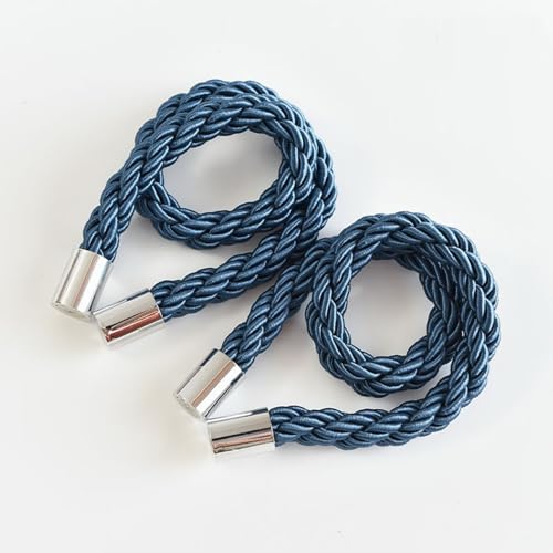 A.Monamour 2 Stück Magnetische Vorhang Raffhalter Vorhanghalter Gardinenhalter Halterungen Modern Gardinen Spangen Halter Stark Magnete Seil Kordel Gewebte Schnallen Dekoration - Pfauenblau A.Monamour 2 Stück Magnetische Vorhang Raffhalter Vorhanghalter Gardinenhalter Halterungen Modern Gardinen Spangen Halter Stark Magnete Seil Kordel Gewebte Schnallen Dekoration - Pfauenblau von A.Monamour