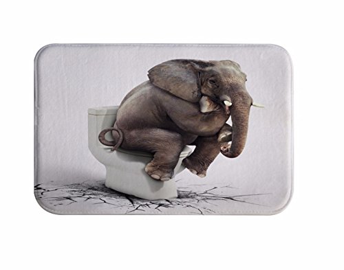 A.Monamour Badematten Badteppiche Badvorleger Weiße Hintergründe Elefanten Sitzen Auf Wc Geknackt Boden Lustig Drucken Antibakterielle Flanell Bad Teppich Matten Für Wohnzimmer Schlafzimmer Badezimmer A.Monamour Badematten Badteppiche Badvorleger Weiße Hintergründe Elefanten Sitzen Auf Wc Geknackt Boden Lustig Drucken Antibakterielle Flanell Bad Teppich Matten Für Wohnzimmer Schlafzimmer Badezimmer von A.Monamour