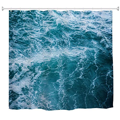 A.Monamour Duschvorhänge Ozean Sturm Meer Wellen Blau Wasser Textur Abstrakte Kunst Druck Wasserdicht Mehltau Resistent Polyester Stoff Duschvorhang Für Bad Zubehör 180X200 cm / 72 "X78 A.Monamour Duschvorhänge Ozean Sturm Meer Wellen Blau Wasser Textur Abstrakte Kunst Druck Wasserdicht Mehltau Resistent Polyester Stoff Duschvorhang Für Bad Zubehör 180X200 cm / 72 "X78 von A.Monamour