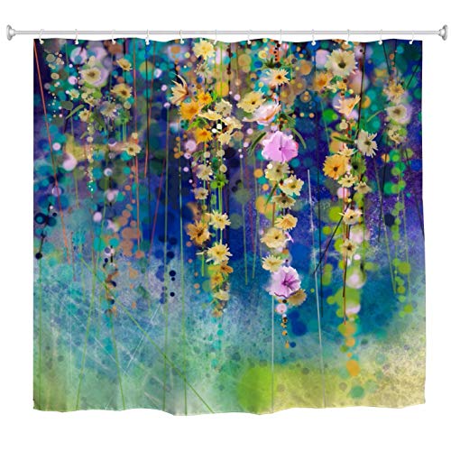 A.Monamour Duschvorhang Aquarell Handgemalt Bunte Garten Blumen Frühling Natur Abstrakt Floral Hintergrund Wasserdicht Polyester Stoff Duschvorhang Für Bad-Accessoires 180x180 cm / 72" x72 A.Monamour Duschvorhang Aquarell Handgemalt Bunte Garten Blumen Frühling Natur Abstrakt Floral Hintergrund Wasserdicht Polyester Stoff Duschvorhang Für Bad-Accessoires 180x180 cm / 72" x72 von A.Monamour