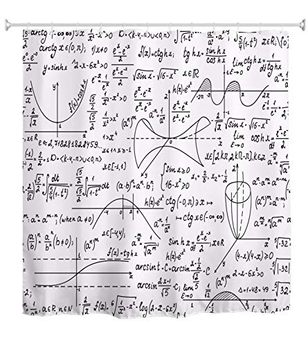 A.Monamour Duschvorhang Handgeschriebene Mathematische Muster Mit Geometrischen Figuren Und Formeln Für Mathematikliebhaber Wasserdicht Lang Verdicken Stoff Polyester Duschvorhang 165x180cm A.Monamour Duschvorhang Handgeschriebene Mathematische Muster Mit Geometrischen Figuren Und Formeln Für Mathematikliebhaber Wasserdicht Lang Verdicken Stoff Polyester Duschvorhang 165x180cm von A.Monamour