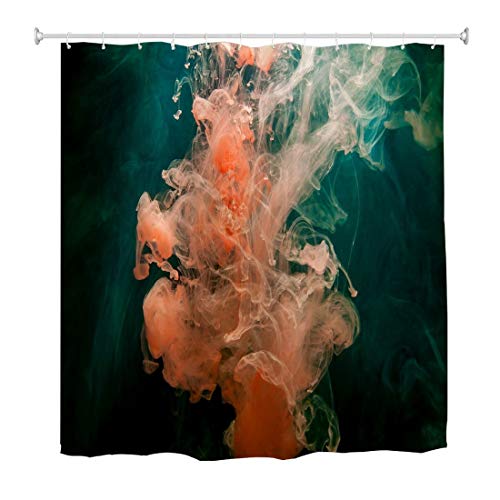A.Monamour Duschvorhang Wasserdicht Antischimmel Waschbar Stoff Abstrakte Kunst des Dunklen Hintergrunds des Rosa Rauches Textil Polyester Badezimmer Bad Badewanne Vorhang mit Haken 150x180cm A.Monamour Duschvorhang Wasserdicht Antischimmel Waschbar Stoff Abstrakte Kunst des Dunklen Hintergrunds des Rosa Rauches Textil Polyester Badezimmer Bad Badewanne Vorhang mit Haken 150x180cm von A.Monamour