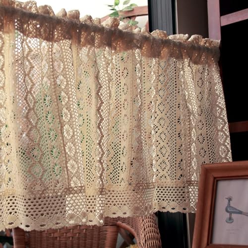 A.Monamour Gardine Scheibengardinen Kurzstores Rustikale Boho Baumwolle Geometrisch Hohl Gehäkelt Spitze Halbtransparent Kurzvorhang Küchengardine Küche Vorhang Fenster Kurz Stores Bistrogardine A.Monamour Gardine Scheibengardinen Kurzstores Rustikale Boho Baumwolle Geometrisch Hohl Gehäkelt Spitze Halbtransparent Kurzvorhang Küchengardine Küche Vorhang Fenster Kurz Stores Bistrogardine von A.Monamour