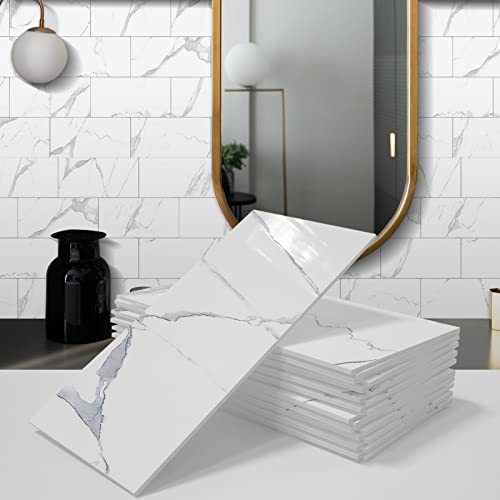A.Monamour Selbstklebend Klebefliesen Fliesenaufkleber 1.78mm Dick Marmor Optik 3D Fliesen Wasserdicht PVC Schaum Wand Folie Fliesenfolie Klebefolie Fliesensticker Wandpaneele für Küche Bad A.Monamour Selbstklebend Klebefliesen Fliesenaufkleber 1.78mm Dick Marmor Optik 3D Fliesen Wasserdicht PVC Schaum Wand Folie Fliesenfolie Klebefolie Fliesensticker Wandpaneele für Küche Bad von A.Monamour
