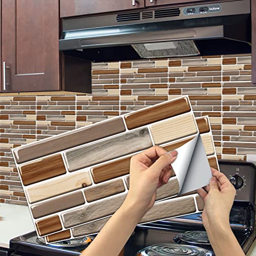 A.Monamour Selbstklebend PVC Klebefliesen Fliesenaufkleber 3D Mosaik Fliesen Steinoptik Backstein Wand Folie Deko Fliesenfolie Klebefolie Treppe Aufkleber für Küche Bad Backsplash 15cmx30cm A.Monamour Selbstklebend PVC Klebefliesen Fliesenaufkleber 3D Mosaik Fliesen Steinoptik Backstein Wand Folie Deko Fliesenfolie Klebefolie Treppe Aufkleber für Küche Bad Backsplash 15cmx30cm von A.Monamour