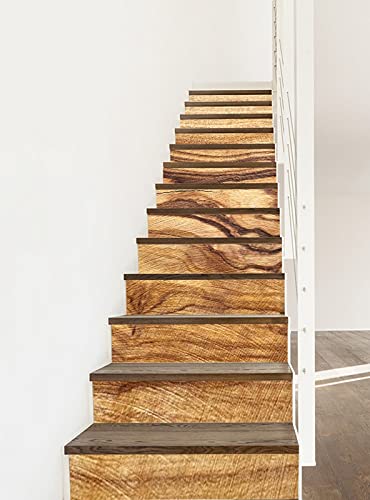 A.Monamour Treppenaufkleber Folie Selbstklebend 3D Olivenholzmaserung Holz Hintergrund Braune Holz Textur Vinyl Wasserdicht Treppe Aufkleber Fliesenaufkleber Abziehbilder Wandaufkleber 13 Stück Set A.Monamour Treppenaufkleber Folie Selbstklebend 3D Olivenholzmaserung Holz Hintergrund Braune Holz Textur Vinyl Wasserdicht Treppe Aufkleber Fliesenaufkleber Abziehbilder Wandaufkleber 13 Stück Set von A.Monamour