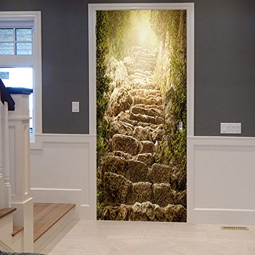 A.Monamour Türtapete Selbstklebend Türfolie Türposter 3D Alte Stein Treppe Weg Straße Magische Landschaft Vinyl Folie Türdeko Tapete Wandbild Türaufkleber Türtattoo 77 x 200 cm A.Monamour Türtapete Selbstklebend Türfolie Türposter 3D Alte Stein Treppe Weg Straße Magische Landschaft Vinyl Folie Türdeko Tapete Wandbild Türaufkleber Türtattoo 77 x 200 cm von A.Monamour