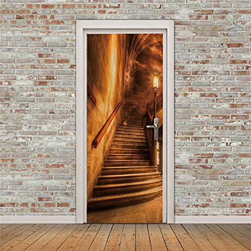 A.Monamour Türtapete Selbstklebend Türfolie Türposter 3D Alte Treppe Mit Schwachem Mittelalterlicher Burginnenraum Vinyl Folie Türdeko Tapete Wandbild Türaufkleber Türtattoo 90 x 200 cm A.Monamour Türtapete Selbstklebend Türfolie Türposter 3D Alte Treppe Mit Schwachem Mittelalterlicher Burginnenraum Vinyl Folie Türdeko Tapete Wandbild Türaufkleber Türtattoo 90 x 200 cm von A.Monamour