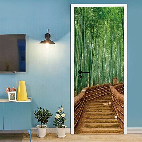 A.Monamour Türtapete Selbstklebend Türfolie Türposter 3D Grüner Bambuswald Mit Treppe In Kyoto Japan Vinyl Folie Türdeko Tapete Wandbild Türaufkleber Türtattoo 90 x 200 cm A.Monamour Türtapete Selbstklebend Türfolie Türposter 3D Grüner Bambuswald Mit Treppe In Kyoto Japan Vinyl Folie Türdeko Tapete Wandbild Türaufkleber Türtattoo 90 x 200 cm von A.Monamour
